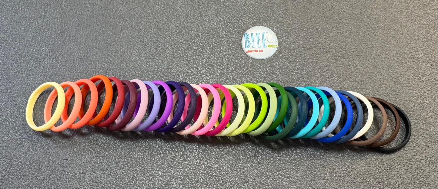 42 SHADES OF BLEE RINGS + FREE SMALL RING STORAGE BOX