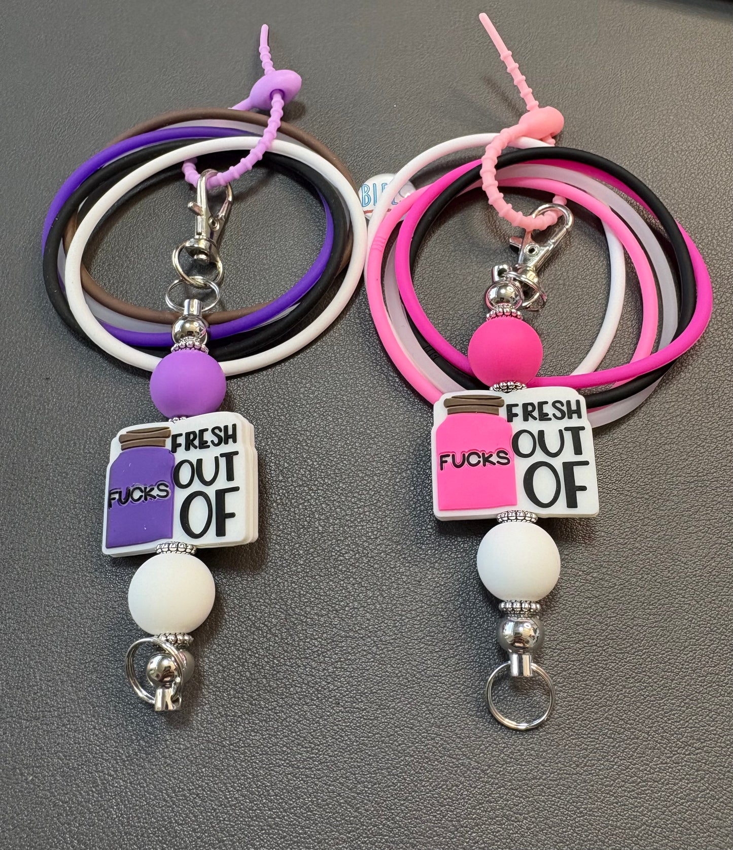 BLEE mini flight with FRESH OUT OF F'S TO GIVE keychain