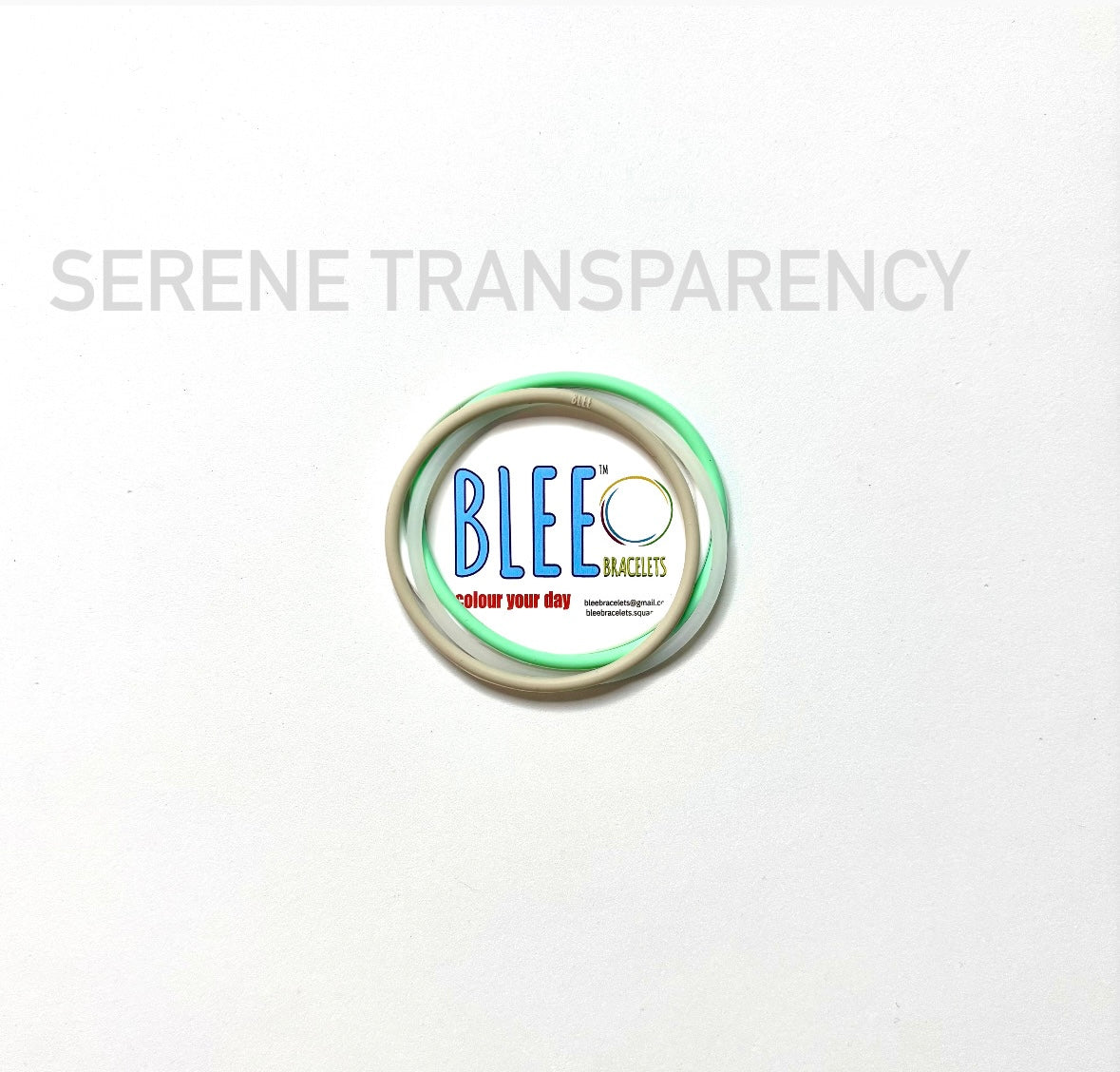 5pc SERENE TRANSPARENCY 7.5"