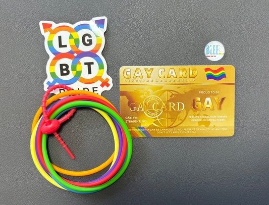PRIDE BLEE MINI FLIGHT with LGBTQ CARD