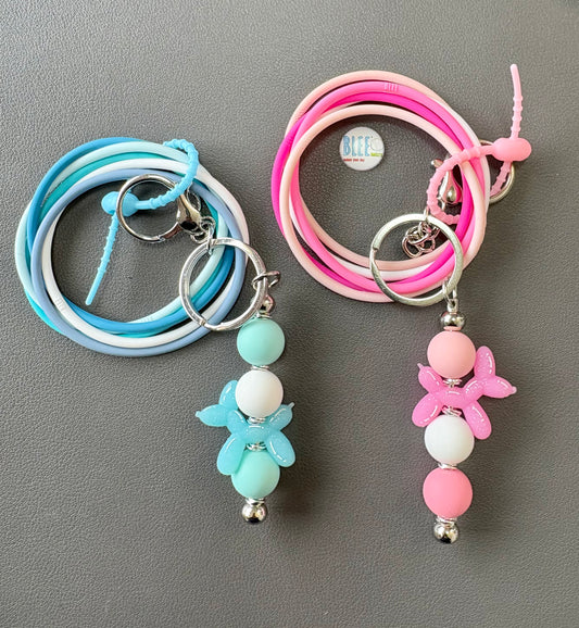 BLEE MINI FLIGHT WITH BALLOON DOG KEYCHAIN.
