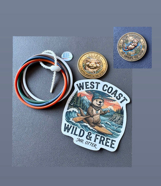 BLEE WEST COAST WILD AND FREE MR. OTTER COIN THEME PACK