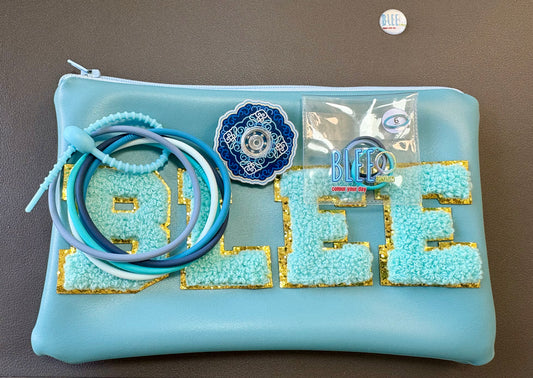 BLEE HIGH MINI FLIGHT blue pouch