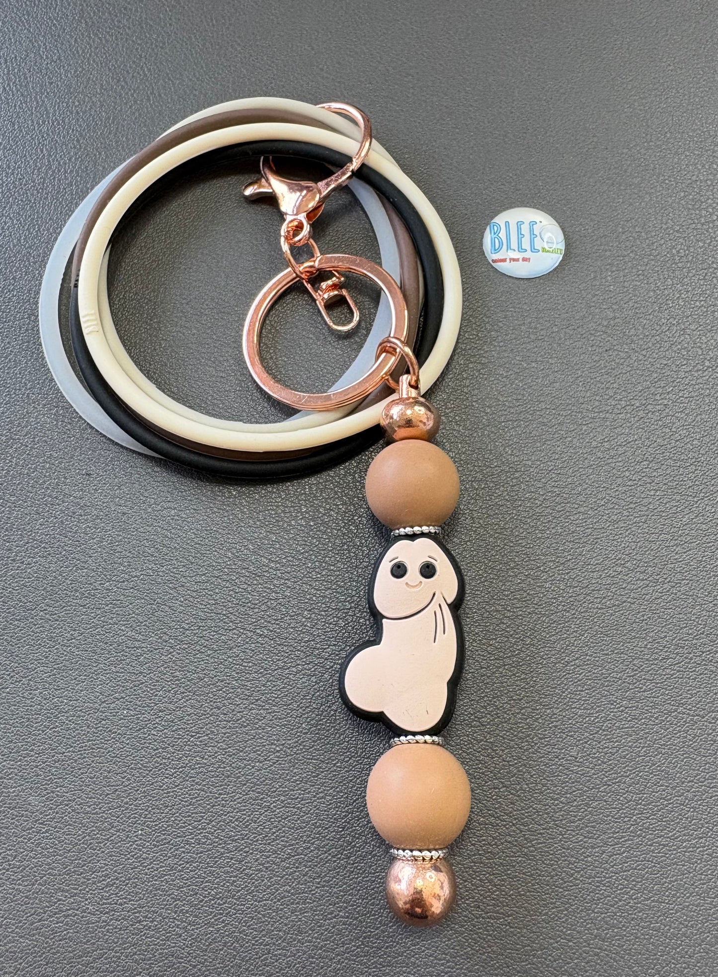 BLEE MINI FLIGHT WITH "ELMER" aka male pee pee KEYCHAIN