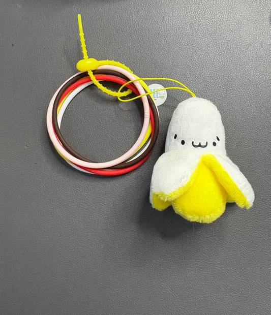 5PC BANANA SPLIT WANNABE with BANANA ORNAMENT (please state bracelet size in order notes)