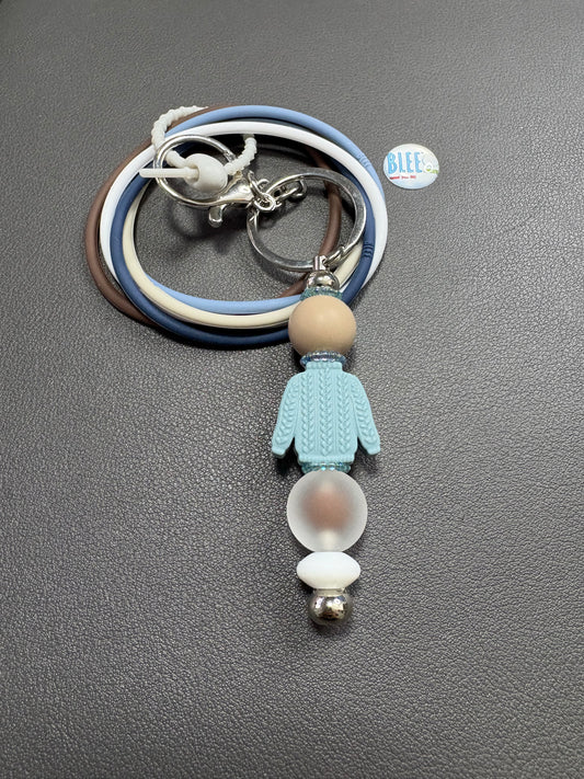 BLEE mini flight with knit sweater keychain